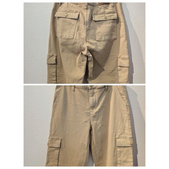 JUDY BLUE khaki cargo straight leg pants style# JB88633  Sz 15/32 - Picture 6 of 9